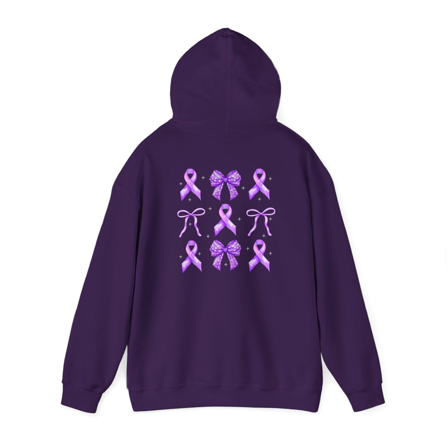 Purple Ribbon/Hodgkin Lymphoma Hooded Sweatshirt