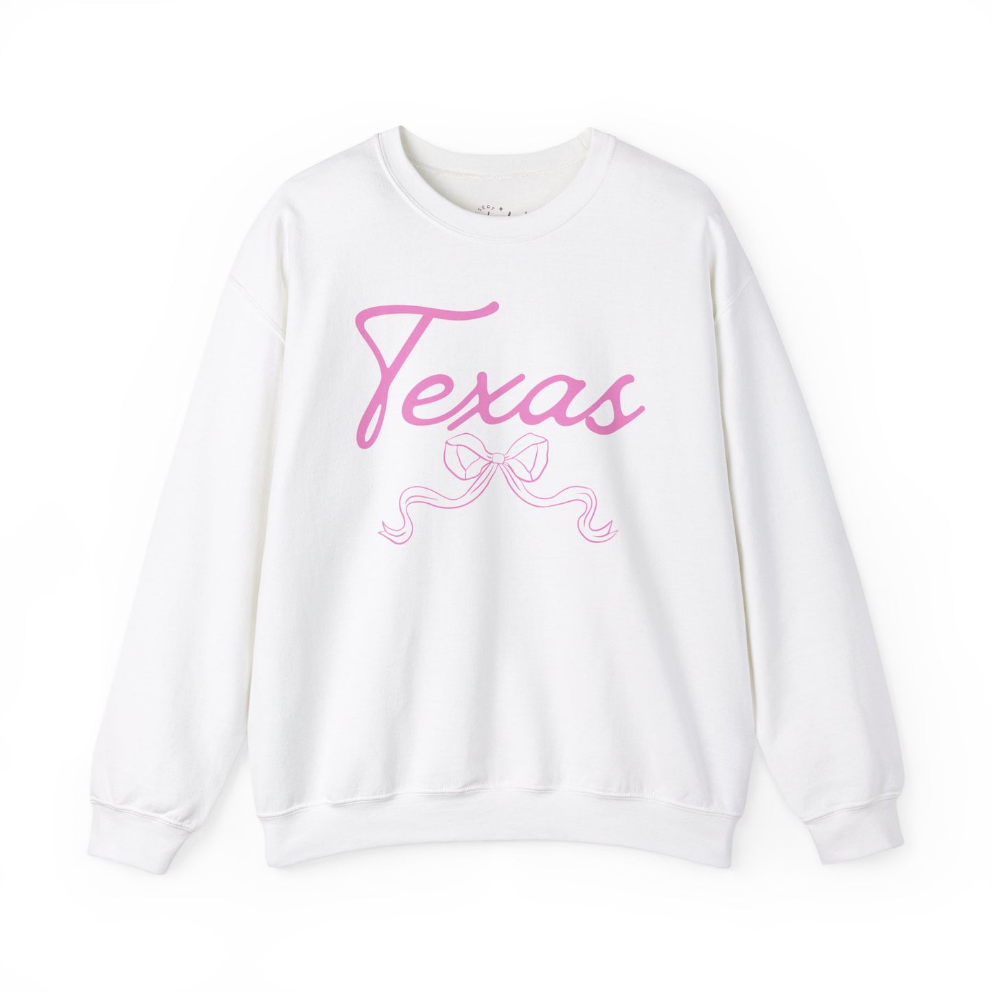 'Texas' Coquette Bow Crewneck Sweatshirt
