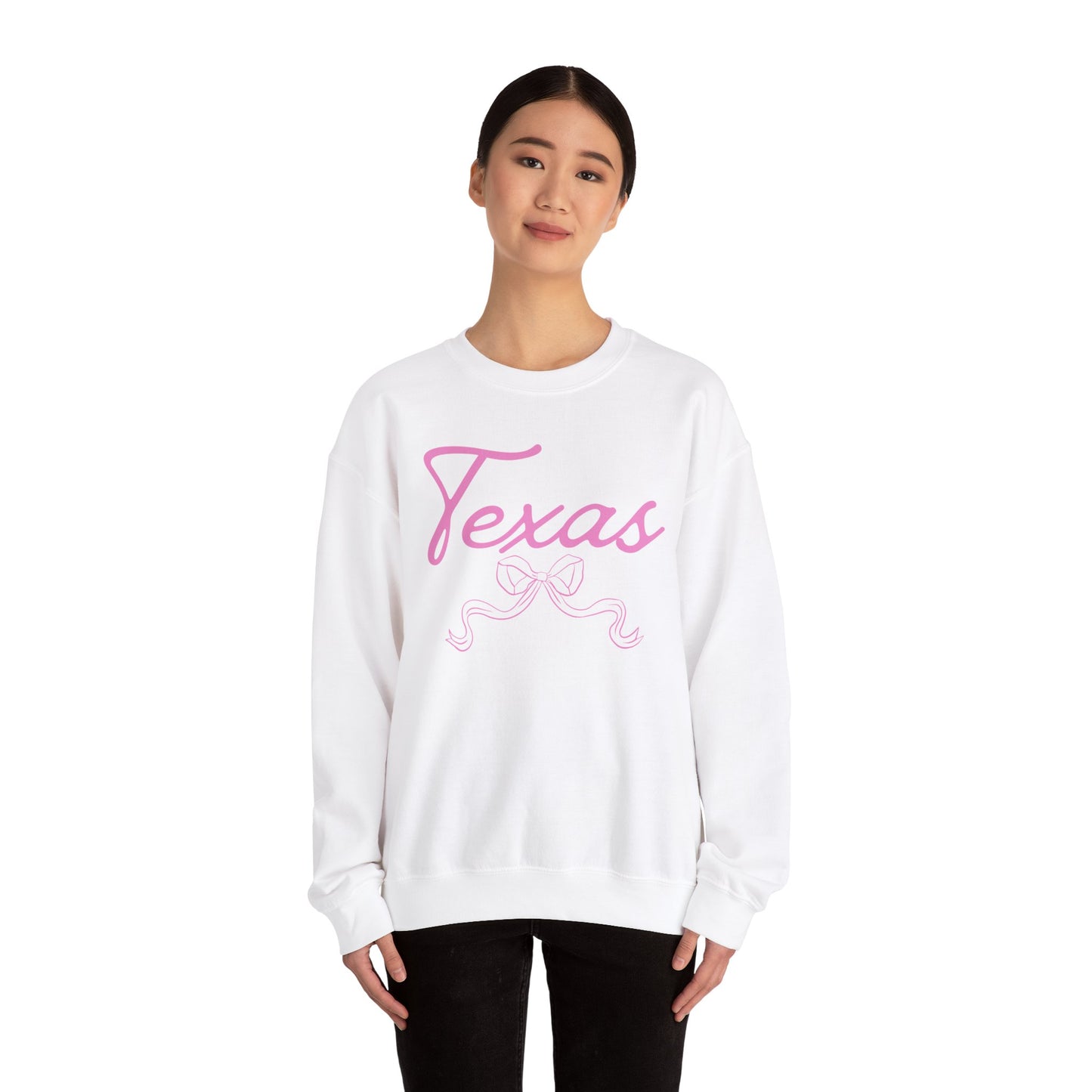 'Texas' Coquette Bow Crewneck Sweatshirt