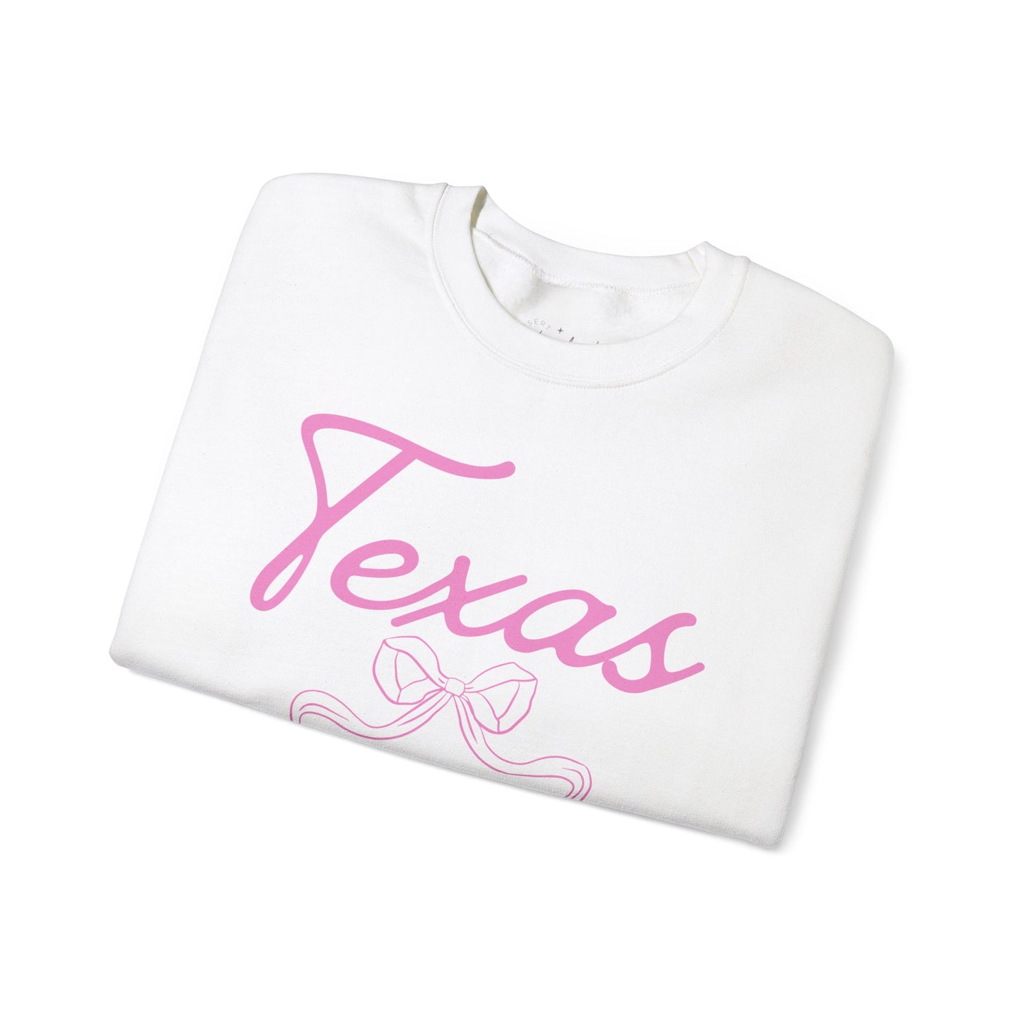 'Texas' Coquette Bow Crewneck Sweatshirt