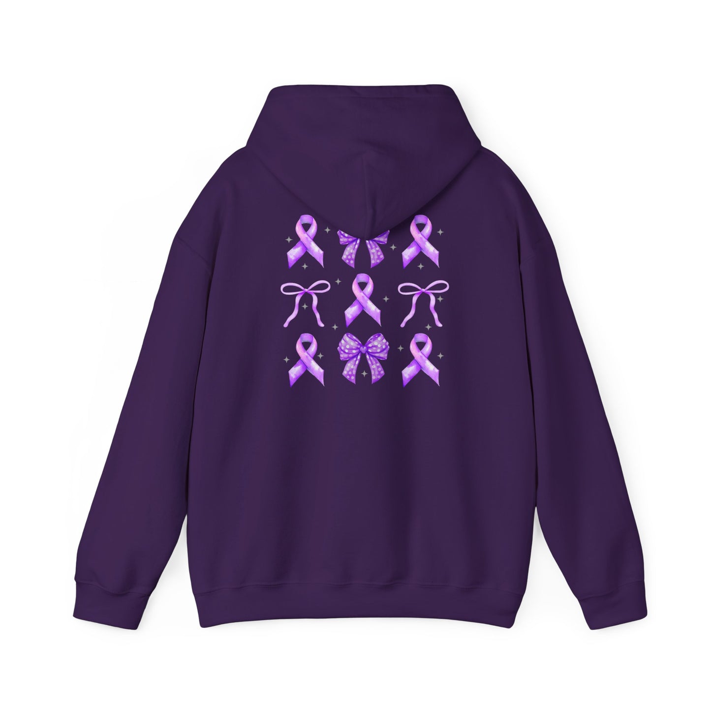 Purple Ribbon/Hodgkin Lymphoma Hooded Sweatshirt