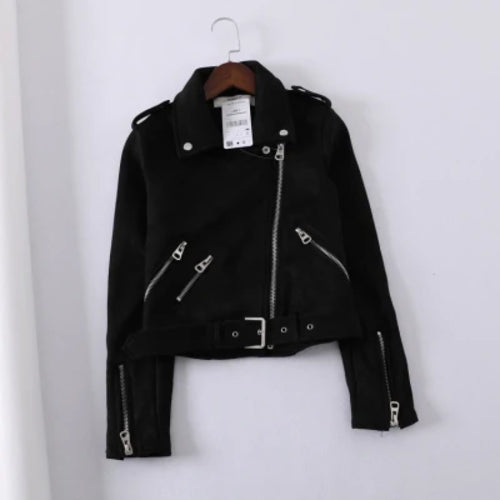 7 Color Autumn New High Quality Faux Suede Motorcycle Street Outerwear